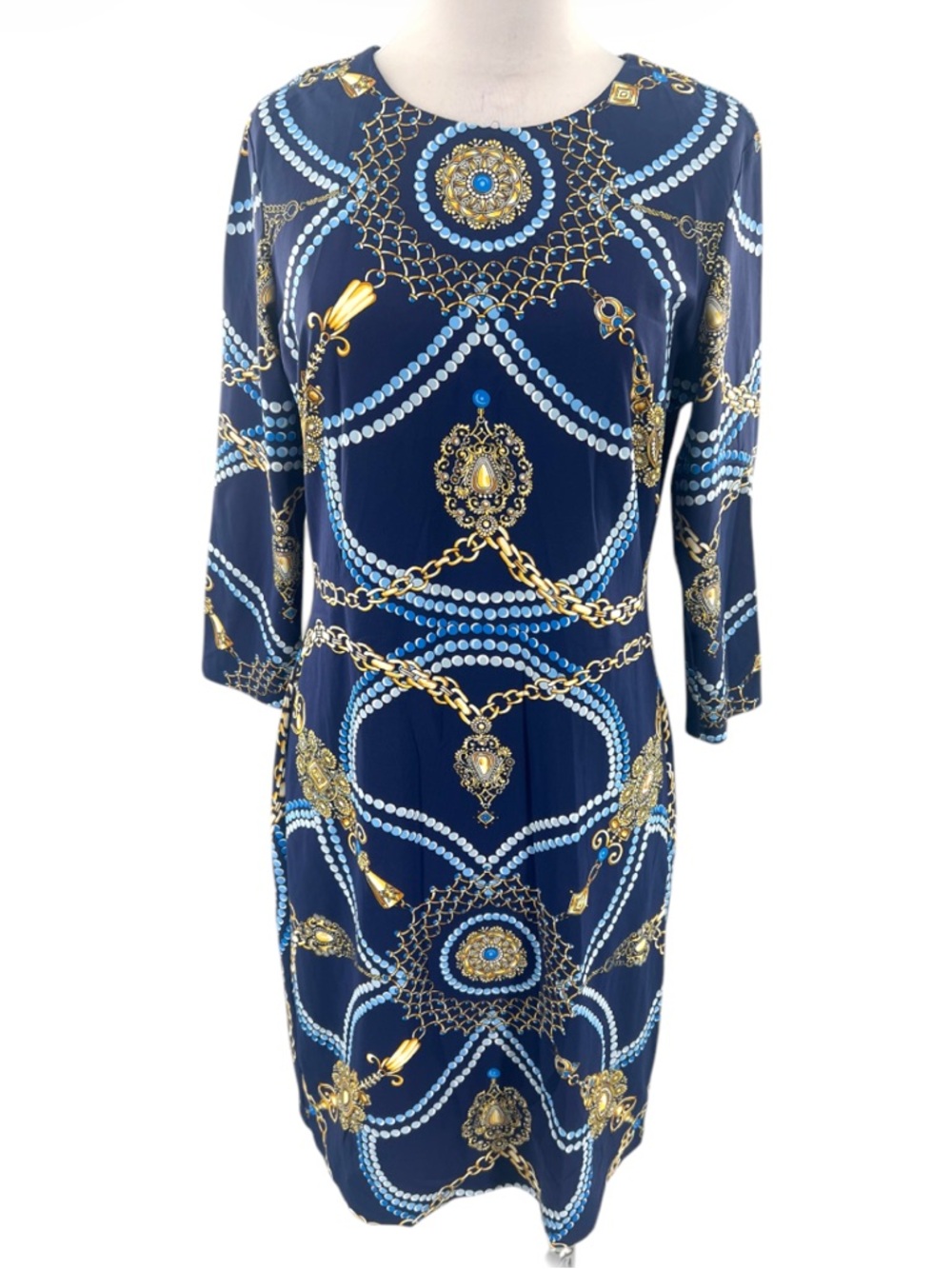 J. McLaughlin Sophia Catalina cloth jewel dress sz M
